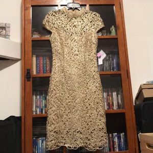 premier amour gold dress